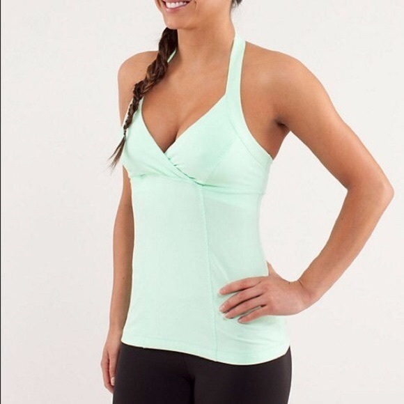 Lululemon Mint Green Halter Tank - Size 8
